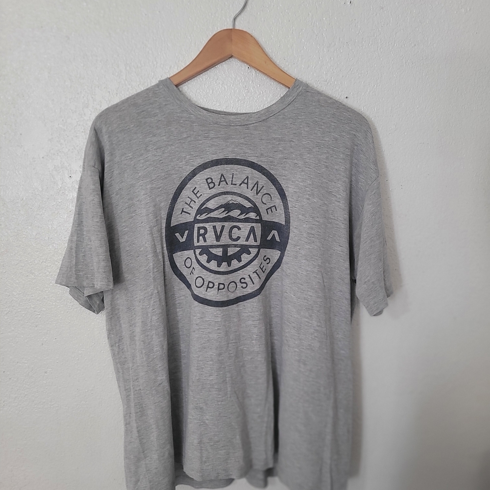 RVCA Heather Gray Graphic Tee